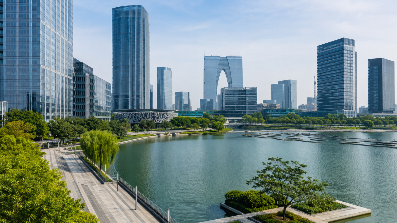 Suzhou and Jiangsu business district